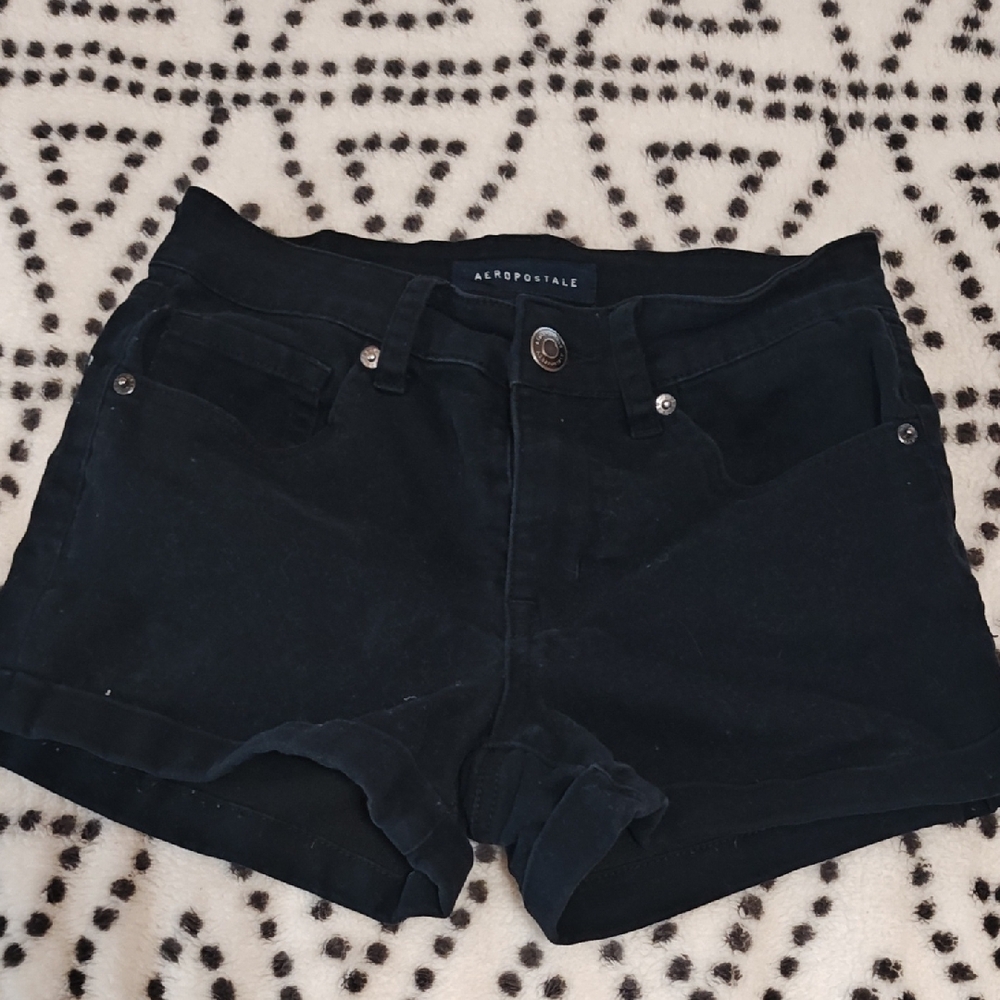 Aeropostale Women's Dark Jean Shorts